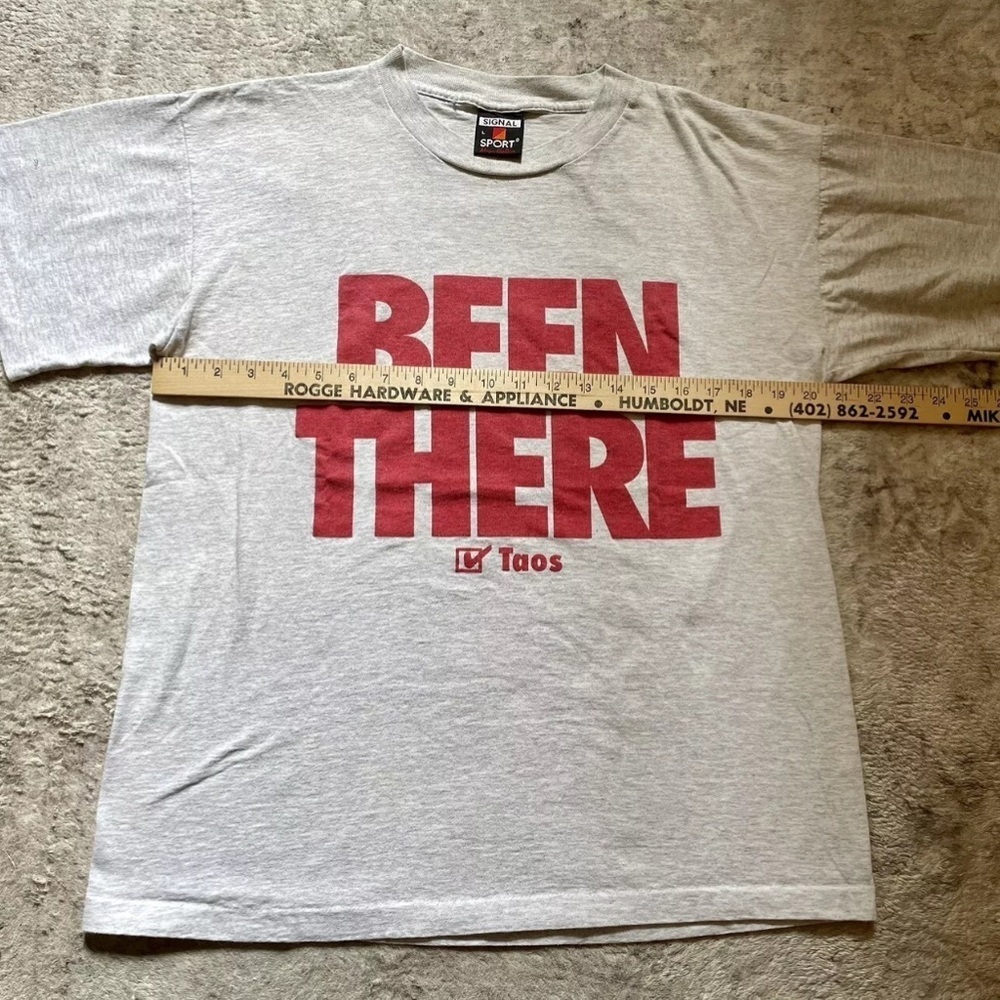 Vintage Taos NM Been There Did That T Shirt Large Single Stitch Signal Sport - Picture 5 of 8